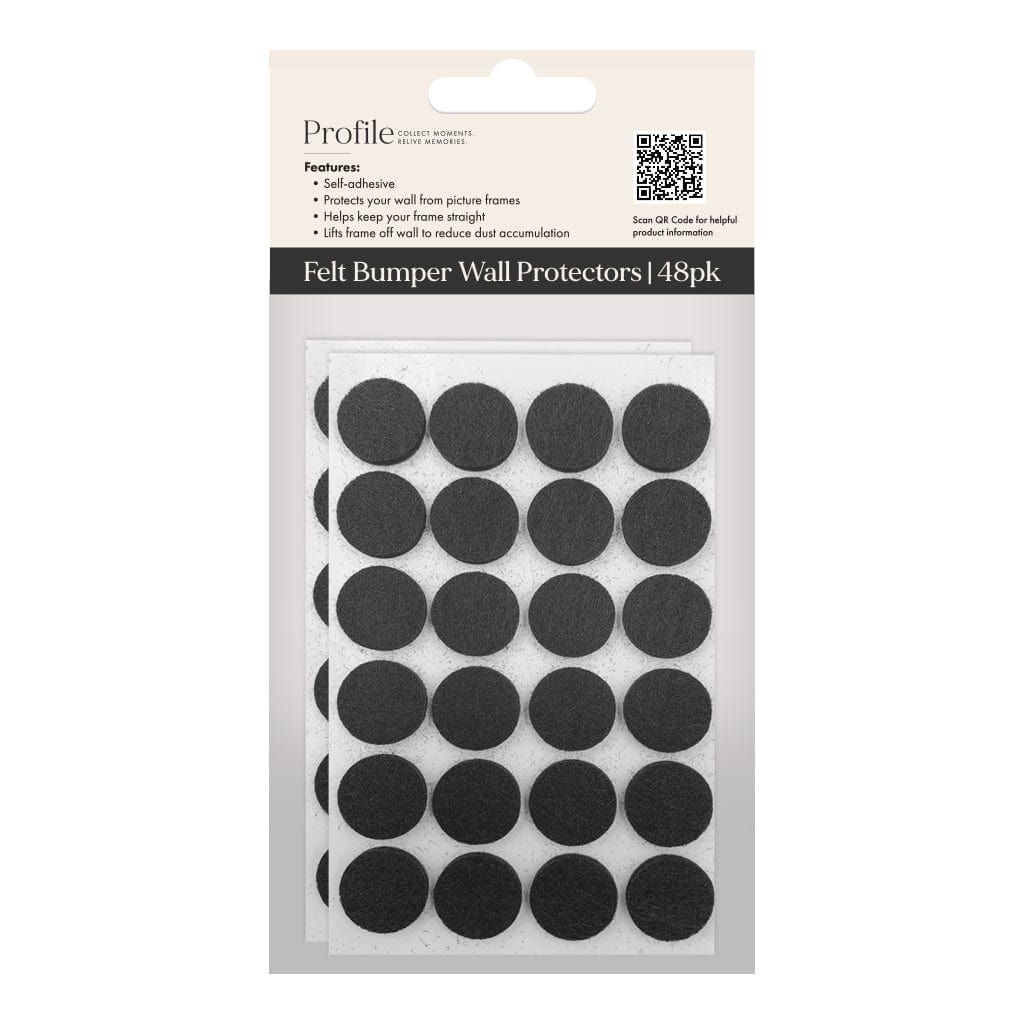 Profile Felt Bumper Wall Protectors Black
