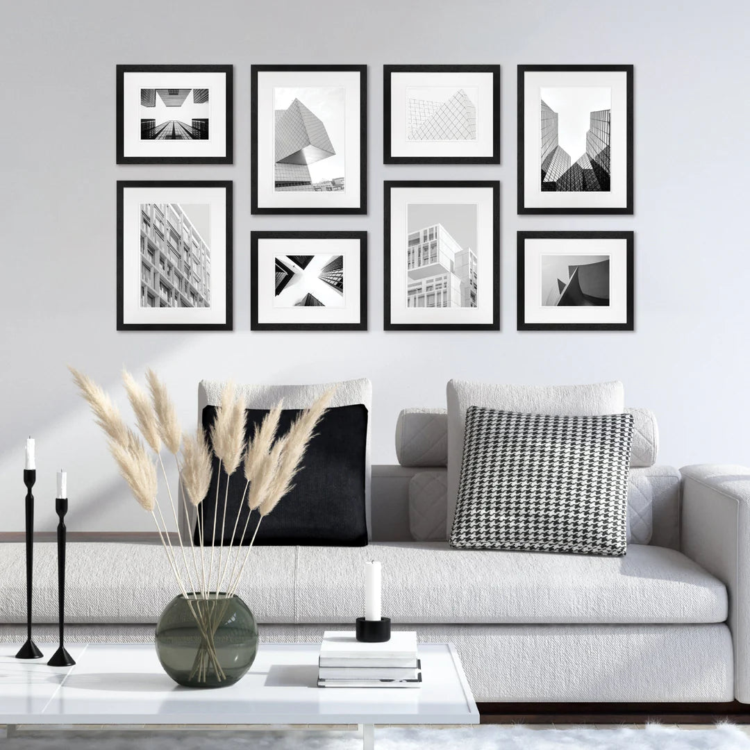 Studio Nova Gallery Photo Wall Frame Set (8 Piece) White