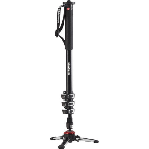 Manfrotto XPRO Aluminium Video Monopod with Fluidtech Base 4 Section