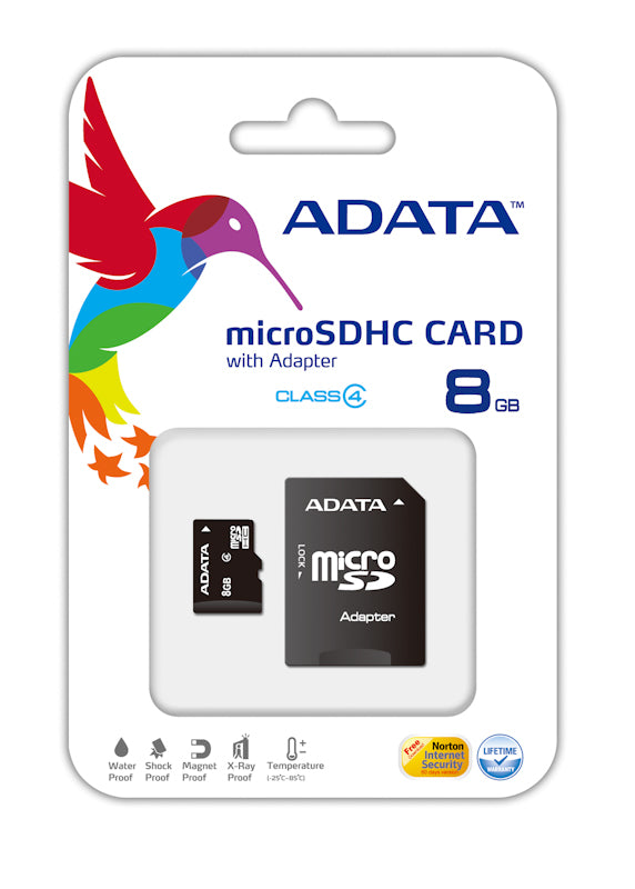Adata Micro SDHC Card Class 10 UHS-1 Inc SD Adaptor