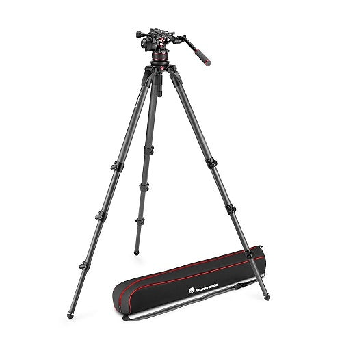 Manfrotto Nitrotech 612 Video Head with Carbon Tall Single Tripod