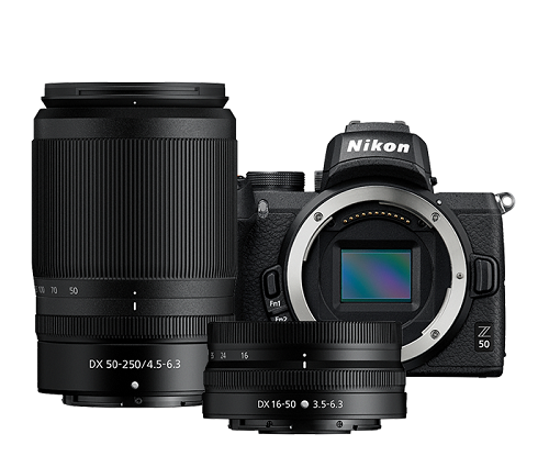 Nikon Z 50 Mirrorless With 16-50mm + 50-250mm VR