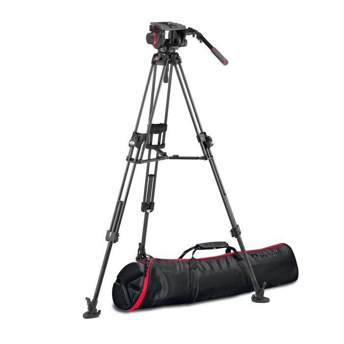 Manfrotto 509 Video Head with 645 Fast Twin Carbon Tripod