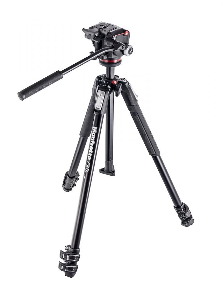 Manfrotto 190X Aluminium 3 Section Tripod with XPRO Fluid Head