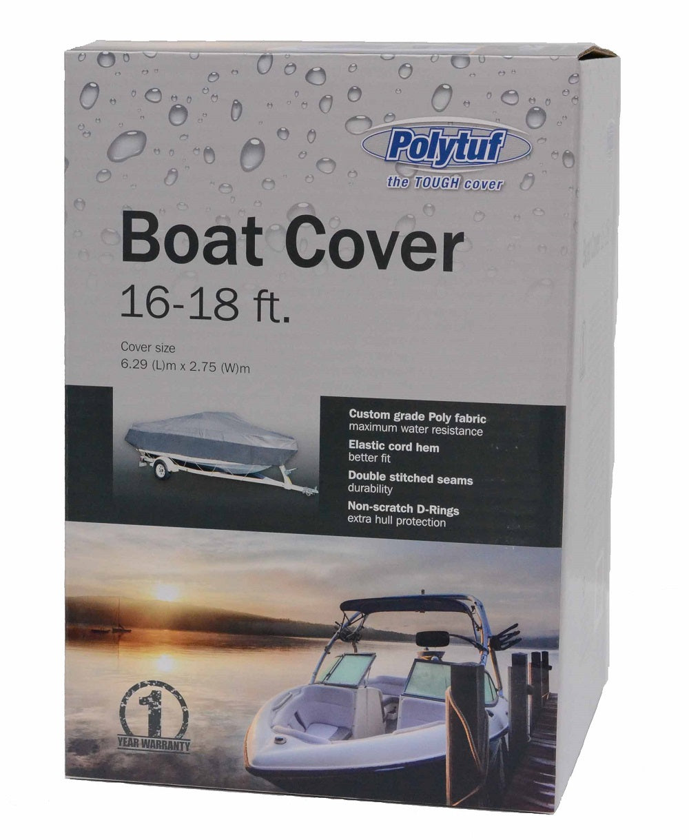 Polytuf Boat Cover Silver