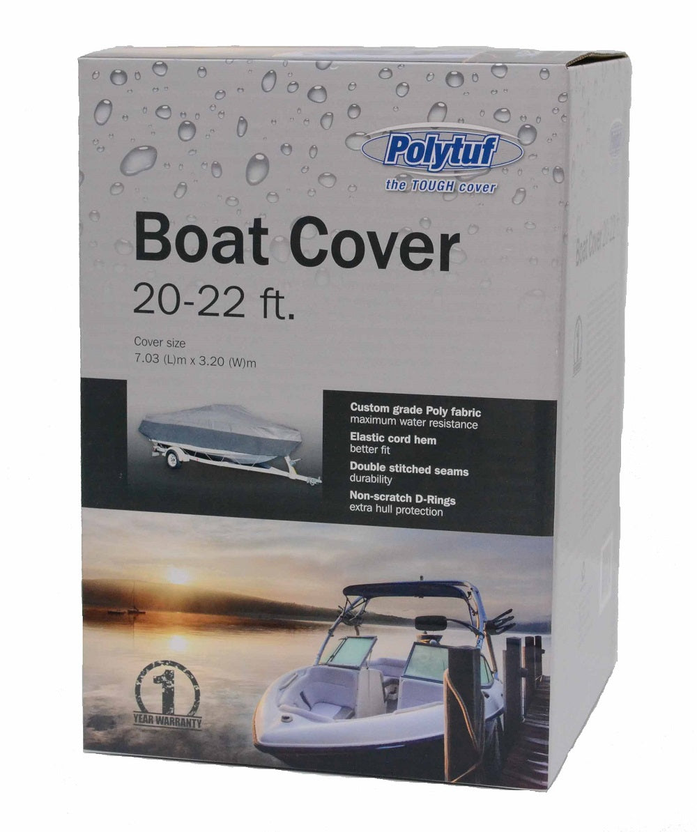 Polytuf Boat Cover Silver