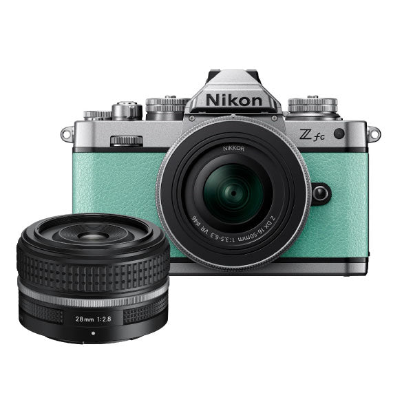 Nikon Z FC Mint Green with Nikkor Z 28mm F2.8 SE
