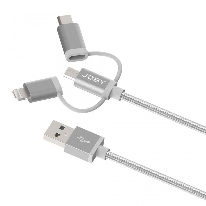 Joby Charge Sync Cable 3 In 1 1.2M Space Grey
