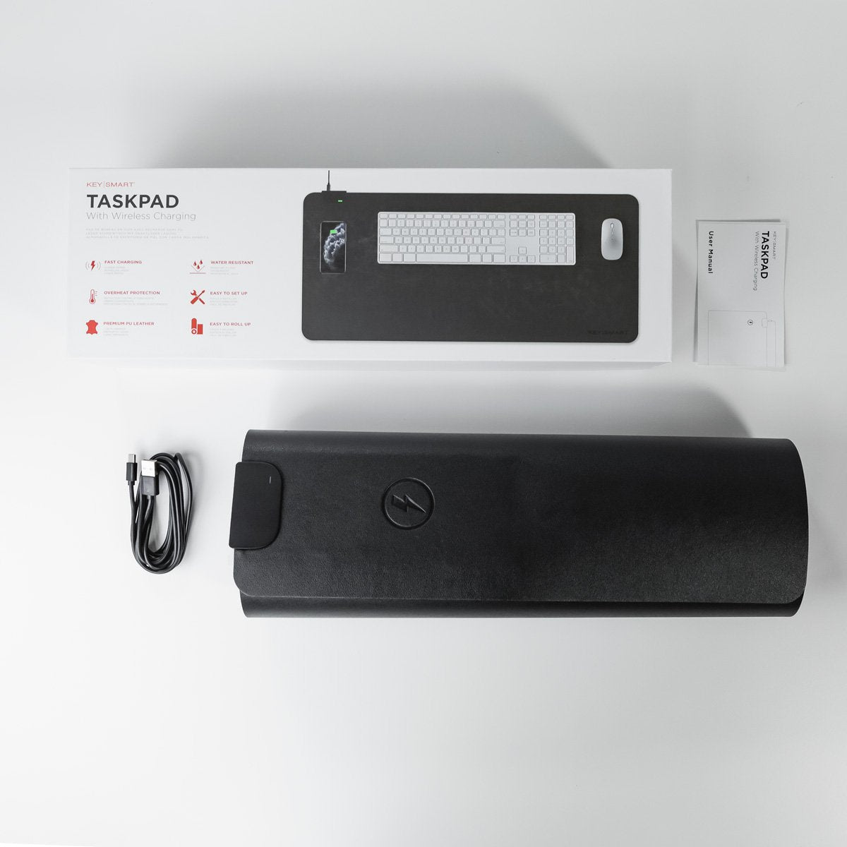 Keysmart TaskPad Wireless Charging Desk Pad