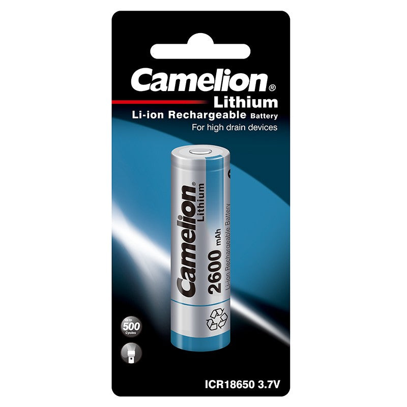 Camelion 18650 Rechargeable Batteries 2600mAh 1 Pack