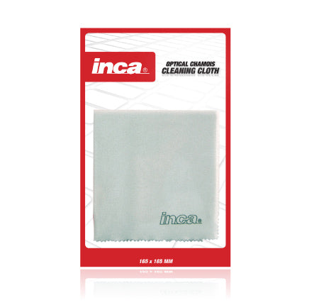 Inca Microfibre Cleaning Cloth for Camera and lens cleaning: scratch-free, washable, suitable for CDs and DVDs.