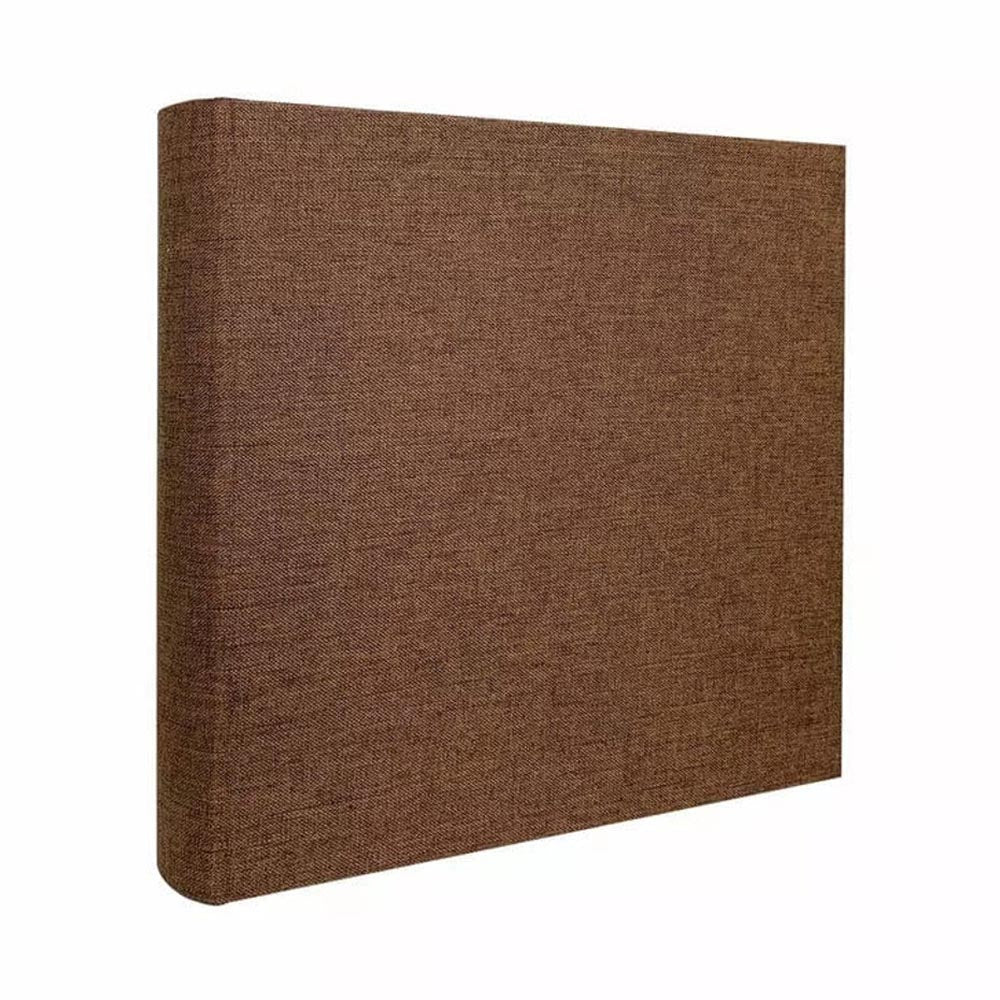 Profile PLUSH Linen Ash Brown 4x6 Slip-In Photo Album