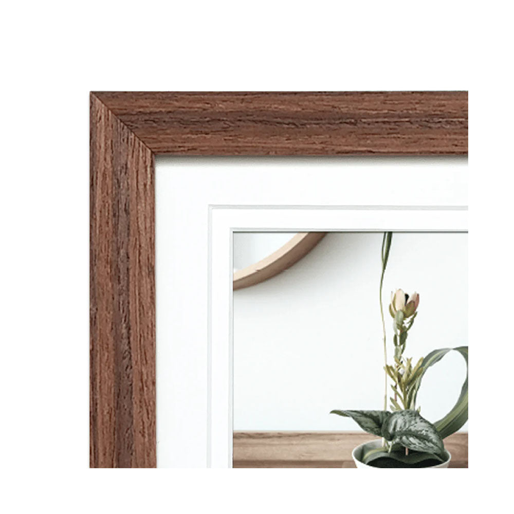 Profile Elegant Deluxe Chestnut Timber Photo Frame Brown 5x7