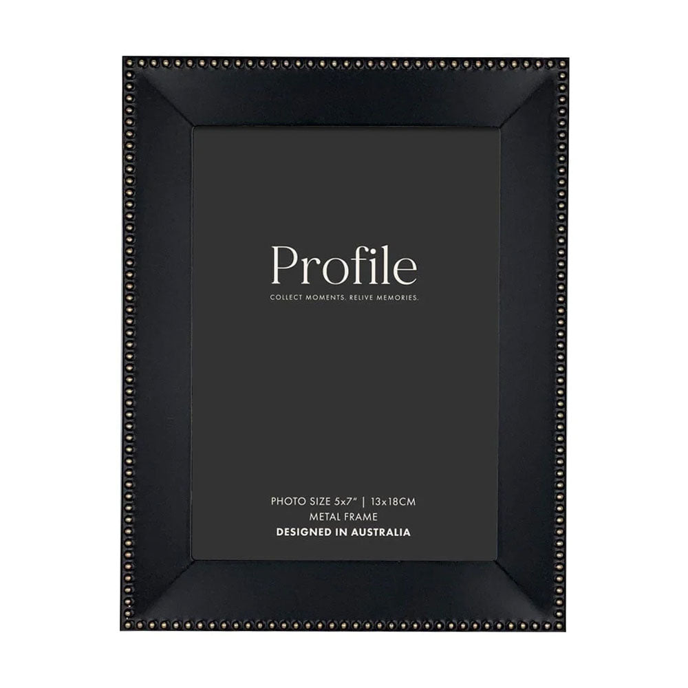 Profile Noble Black Rose Gold Metal Photo Frame